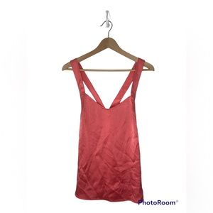 J Crew Textured Silk Cross Back Tank